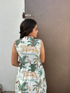 Vestidos largos estampados de nuevo diseñador de algodón con estilo occidental de alta calidad para mujer en color personalizado a precio al por mayor - Product Image 3