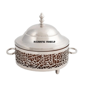 หม้ออุ่นอาหารโลหะแฟนซีหม้อสแตนเลสออกแบบรูปทรงกลม - Product Image 6