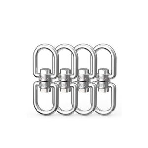 LEEMETAL Stainless Steel AISI 304/316 Polished Regular Double Type Chain <b>Swivels</b> Heavy Industry Use 13-87mm Inlet Size 3-Year - Product Image 3