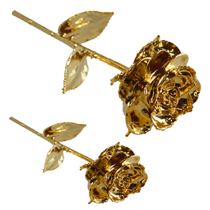 Regalo festivo Color dorado rosa natural sumergido en oro Logotipo personalizado más vendido Alta calidad en precio al por mayor - Product Image 1