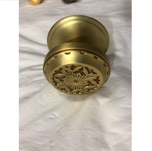 Poignées de porte de meubles en laiton massif gaufré, dernière conception d'un fabricant indien aux prix de gros et d'usine - Product Image 5