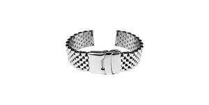 Bracelet en métal GD226 en acier inoxydable poli 12-20mm réglable, étanche, respirant, unisexe, luxe, mode, argent, souple, personnalisé - Product Image 4