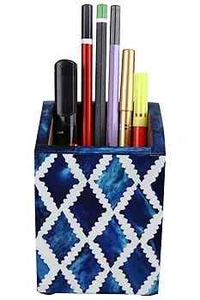 Portalápices Étnico con Incrustaciones de Hueso, Portalápices de Papelería de Primera Calidad - Product Image 2