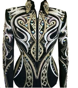 Chaqueta de espectáculo occidental para montar a caballo de la mejor calidad del fabricante directo, ropa cómoda que incluye pantalones y conjunto de Halter - Product Image 1