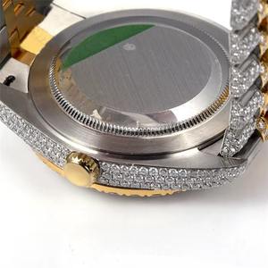 Montres Hip Hop de Luxe HUMERA JEWELS Entièrement Serties de Diamants Faits Main, Cadran en Verre Moissanite VVS, Mouvement Automatique Caché - Product Image 5
