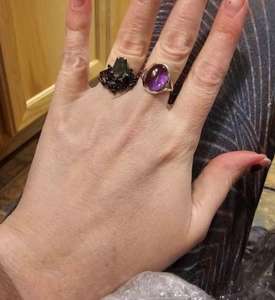 Solid 925 Sterling Silver Minimalist Handmade 10x8mm Oval Natural February Birthstone <b>Amethyst</b> <b>Ring</b> Gemstone Jewelry for Her - Product Image 6