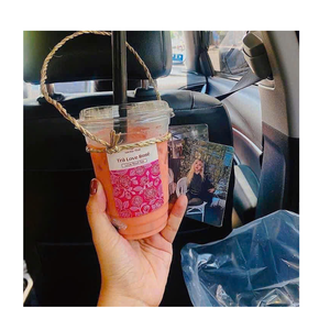 Portavasos de Té de Burbujas de Bambú Colorido Personalizado - Portavasos de Té con Leche Ecológico Hecho a Mano a Precio de Fábrica - Product Image 4