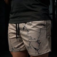 Shorts de sport respirants pour hommes en maille de haute qualité, 100 % polyester, séchage rapide, taille élastique, design personnalisable, style urbain