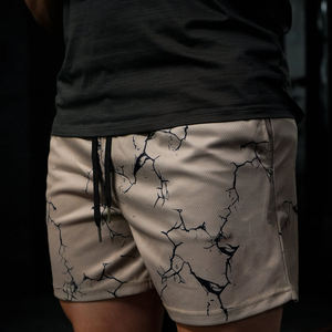 Pantalones Cortos Deportivos de Malla Transpirable de Alta Calidad para Hombre, 100% Poliéster, Secado Rápido, Cintura Elástica, Diseño Personalizable - Product Image 5