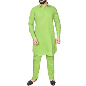 일반 단색 새로운 스타일 남자 옷감 Shalwar kameeez 남자 100% 최고 고품질 편안한 Shalwar kameeez 소년