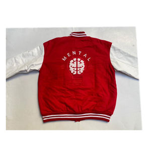 Vestes universitaires universitaires universitaires surdimensionnées vintage pour hommes saison d'hiver taille XL veste Letterman de baseball brodée en chenille vierge - Product Image 3