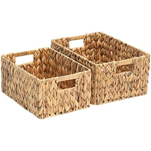 Cesta de jacinto de agua hecha a mano, respetuosa con el medio ambiente, almacenamiento duradero para ropa de lavandería, artículos para el hogar, opción lista para regalo - Product Image 3