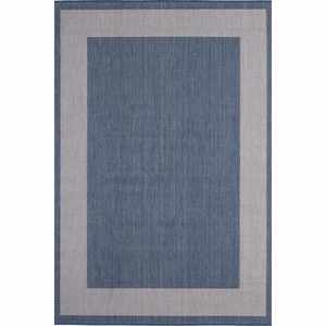 Netline Home Ecology Reversible <b>Outdoor</b> <b>Rug</b>-Blue Machine Made Polypropylene Travel Carpet - Product Image 1