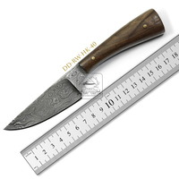 Couteau de chasse en acier Damas PK DD-RW-HK-36, qualité industrielle, manche en bois de rose, fourreau en cuir fait main, 192 couches
