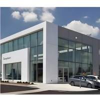 Bâtiment industriel préfabriqué en acier avec toiture métallique pour supermarché, mezzanine à 2 étages pour bâtiment métallique