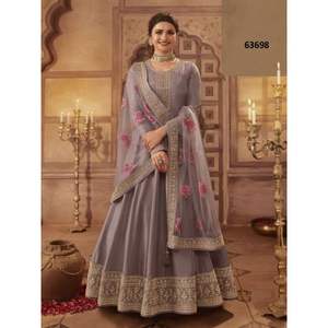 Collection Eid Meilleur Tissu Vêtements Ethniques Dola Soie Salwar Kameez Avec Dupatta Avec Zari Codding Work Fournisseur Indien - Product Image 1