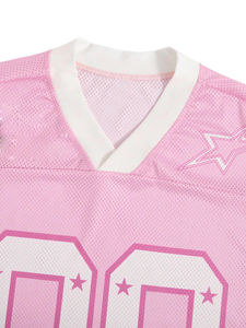 Camiseta de fútbol deportiva de moda Vintage de calidad superior, Camiseta de algodón 100% para hombre, camiseta de malla de fútbol estampada holgada - Product Image 6