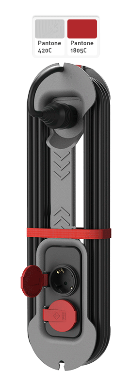 Pantone 420C + Pantone 1805C