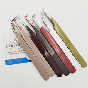 Nouvelle arrivée Pince à épiler en acier inoxydable à 90 degrés en forme de L Pince à épiler testée à la main Logo personnalisé et emballage disponible - Product Image 3