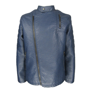 Vintage Distressed Genuine Coated <b>Waterproof</b> Zippered Jacket Men Slim Fit Biker Motorcycle <b>Warm</b> Winter Fashion Casual Outerwear - Product Image 4
