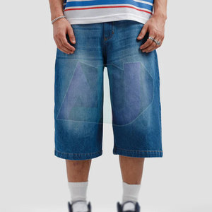 Jeans décontractés pour hommes de haute qualité, taille mi-haute, coupe droite, respirants, 100% coton, lavage clair, confort estival - Product Image 6