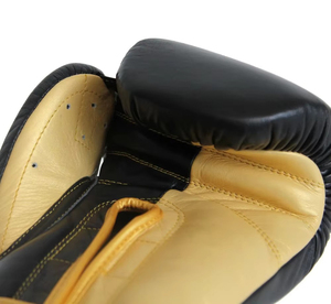 Guantes de entrenamiento y boxeo personalizados profesionales Guantes de boxeo transpirables hechos de cuero real a la venta - Product Image 6