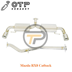 Ống Xả OTP Catback Cho 2004-2011 Mazda <span class=keywords><strong>RX8</strong></span> RX-8 Catback Hiệu Suất Cao SUS304 Bằng Thép Không Gỉ - Product Image 4