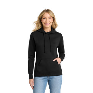 เสื้อฮู้ดแฟชั่นฤดูหนาวสำหรับผู้หญิง ทรงปกติ พร้อมโลโก้สั่งทำ ผ้าฝ้ายผสมโพลีเอสเตอร์ 360 กรัม ระบายอากาศได้ดี ฮู้ดปรับได้ พร้อมปลายแขนเสื้อแบบริบ - Product Image 1