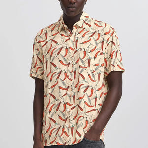 Camisas de manga corta con estampado para hombre completo con bordado de marca personalizado Etiqueta de etiqueta de impresión de logotipo y embalaje - Product Image 2