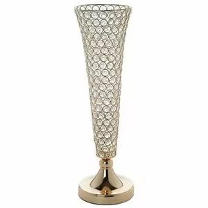 แจกันโลหะมีสไตล์ที่สวยงามสำหรับการตกแต่งดอกไม้ที่น่าดึงดูดใจและบรรยากาศของบ้านที่สง่างามพร้อมการนำเสนอที่หรูหรา - Product Image 2