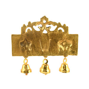 Gold-Plated Metal Tirupati Balaji <b>Sign</b> Welded Tableware for Thanksgiving Home Decor & Gifting - Product Image 3