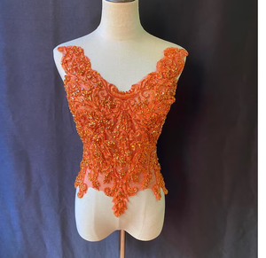 Écusson brodé de perles de strass en tissu personnalisé pour vêtements pour dames, vêtements et accessoires pour la couture à la main - Product Image 6