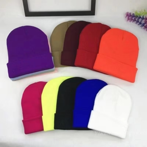 High Quality Fashion Custom Logo Winter <b>Beanie</b> Colors Unisex Thick Warm Outdoor <b>Knitted</b> <b>Beanie</b> With Custom Logos - Product Image 5