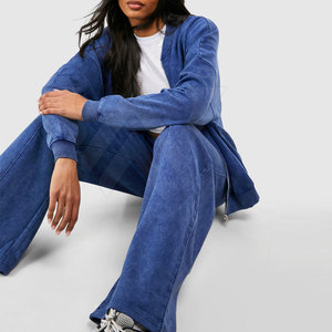 Chándales de lavado ácido de alta calidad para mujer, venta en línea, chándales personalizados de algodón con lavado ácido para mujer - Product Image 4