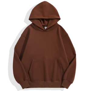 Venta caliente 500g Sudadera con capucha Sudadera bordada Unisex Heavyweight Fleece Drop Shoulder Puff Sudaderas con capucha de impresión - Product Image 2