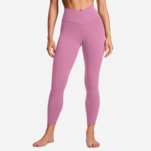 Leggings de sport sexy de haute qualité à taille haute sans couture pour femmes mûres, leggings de yoga à taille élastique en V - Product Image 2