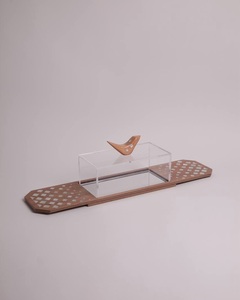 จานเสิร์ฟตกแต่งสำหรับช็อคโกแลต ขนมหวาน ฉลองวันอีดหรือรอมฎอน ถาดอะคริลิกทันสมัย ประดับมุกแท้ คุณภาพพรีเมียม - Product Image 1