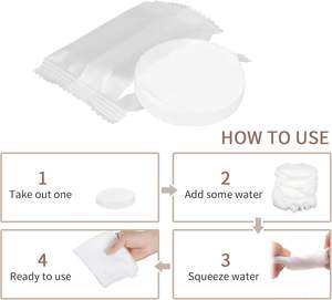 100PCS Disposable <b>Compressed</b> Face <b>Towel</b> Magic <b>Compressed</b> Tissue Paper <b>Towel</b> Tablets - Product Image 3