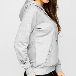 Wholesale Cotton Ladies Blank Gym Long Sleeve Tracksuit Tops Womens Sweatshirt Streetwear Casual Design Hoodie For Ladies - Product Image 3