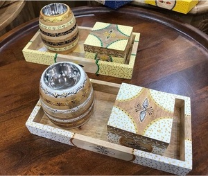 Ramadan Eid ชุดเครื่องเขียนไม้เรซิน bakhoor กล่องใส่ธูปเซรามิกกุหลาบสตรอเบอรี่ - Product Image 3