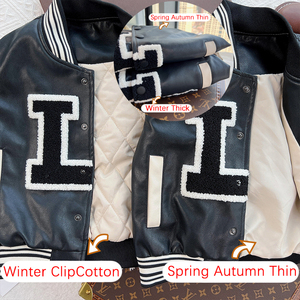 Nueva chaqueta con letras de béisbol personalizada para adultos y jóvenes de la mejor calidad, chaqueta universitaria de lana de Color - Product Image 3