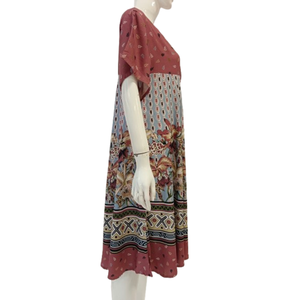 Camisón de Verano para Mujer, Transpirable, Térmico, hasta la Rodilla, Cintura Elástica, Manga Corta, con Botones Delanteros, de Chrysanta - Product Image 3