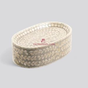 Soporte de Pastel de Lujo, No Tóxico, Ecológico, Hecho a Mano, con Núcleo de Bambú y Nácar, para Exhibición de Postres de Eid, Decoración Festiva de Mesa, Regalo - Product Image 3