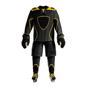 Jersey de hockey sobre hielo de calidad superior hecho en fábrica Fabricantes profesionales Conjunto de uniforme y pantalón de hockey sobre hielo hecho a mano - Product Image 1