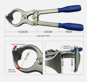 Fórceps de castración sin sangre de cerdo de acero inoxidable Manual de la mejor calidad Instrumentos quirúrgicos para la castración de ovejas - Product Image 6