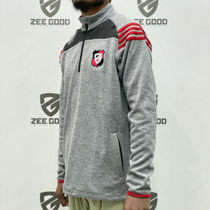 To Trending GAA Jerseys Cotton Blended Hurling Half Zipper Custom Long Sleeves Tops and Shirts Wholesale at GAA Jerseys - Product Image 2