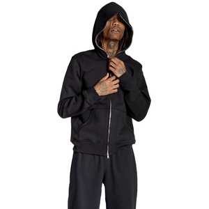 Sudadera con capucha y cremallera con estampado personalizado Sudadera con cremallera de cara completa Sudadera con capucha Lisa negra con agujeros para los ojos Sudaderas con capucha - Product Image 2