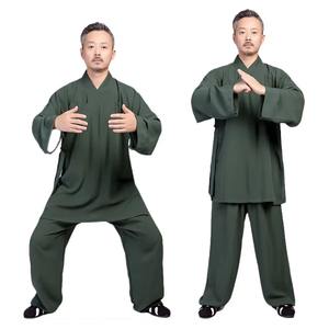 Kimono de Jiu Jitsu Tradicional Estilo Wudang, Túnica de Algodón para Tai Chi, Ropa de Práctica Taoísta, Artes Marciales, Meditación Zen para Niños - Product Image 4