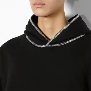 Las mejores sudaderas con capucha de peso pesado con costuras personalizadas Super Oversized Top Plain Fleece transpirable y OEM personalizado sin MOQ para uso en invierno - Product Image 3