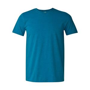 Camiseta de verano de algodón 100% MOQ baja transpirable de calidad ajustada de Color zafiro antiguo, camisetas al por mayor y personalizadas para hombres - Product Image 1
